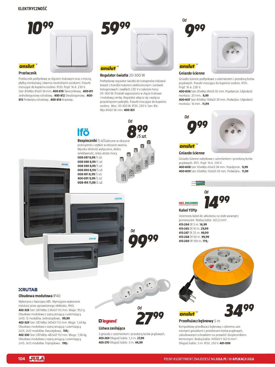 Gazetka promocyjna Jula str. 104
