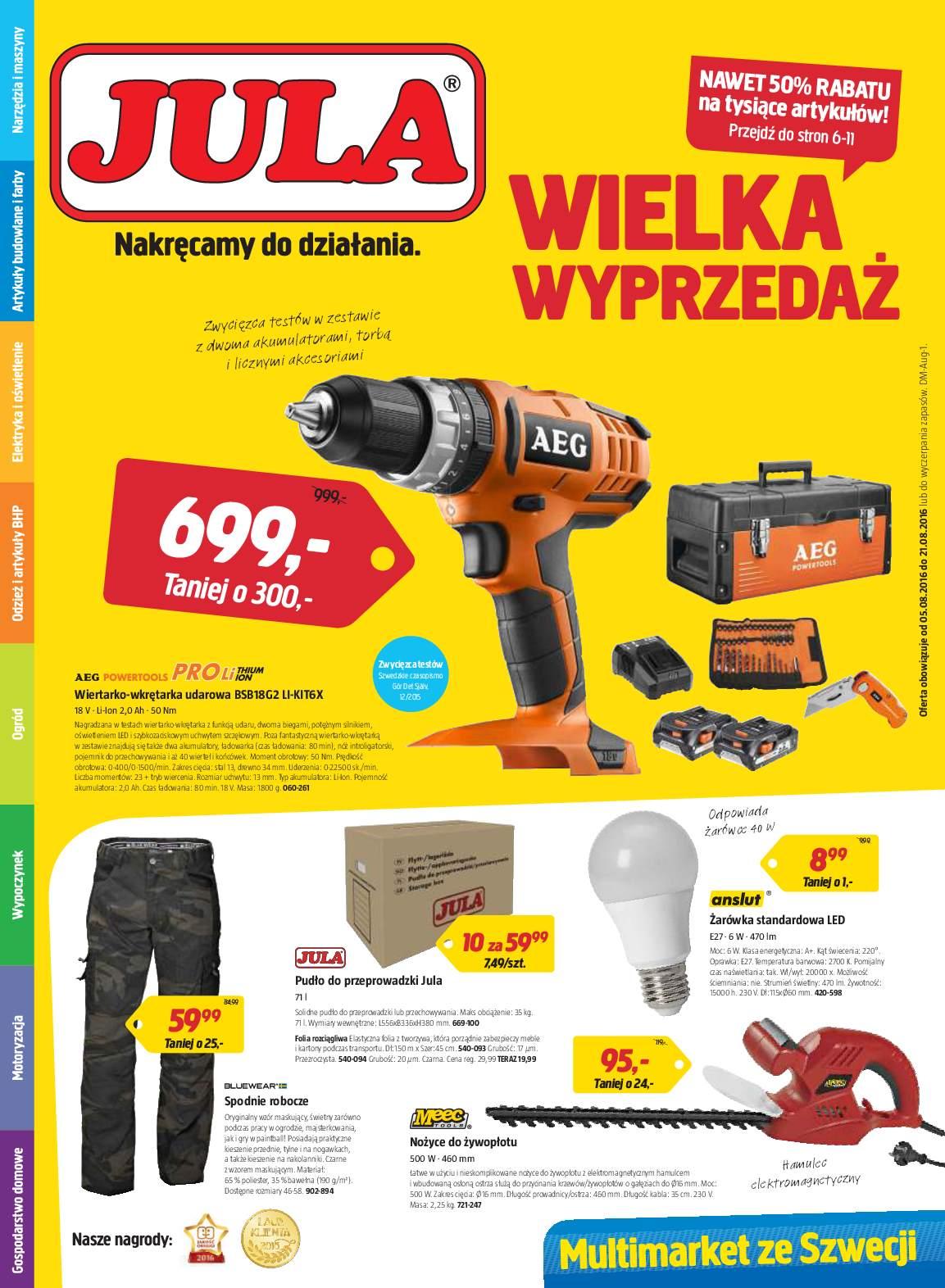 Gazetka promocyjna Jula str. 1